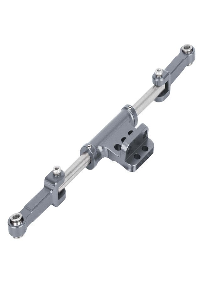 YSKMLOLP 1/10 Rc Hydraulic Steering Link,Metal Full Hydraulic Steering Cylinder Link Upgrade for 1/10 RC Crawler SCX10 Land Rover Defender D90 D110 4WD Yota ll Axle DIY Parts (Titanium) - Image 1